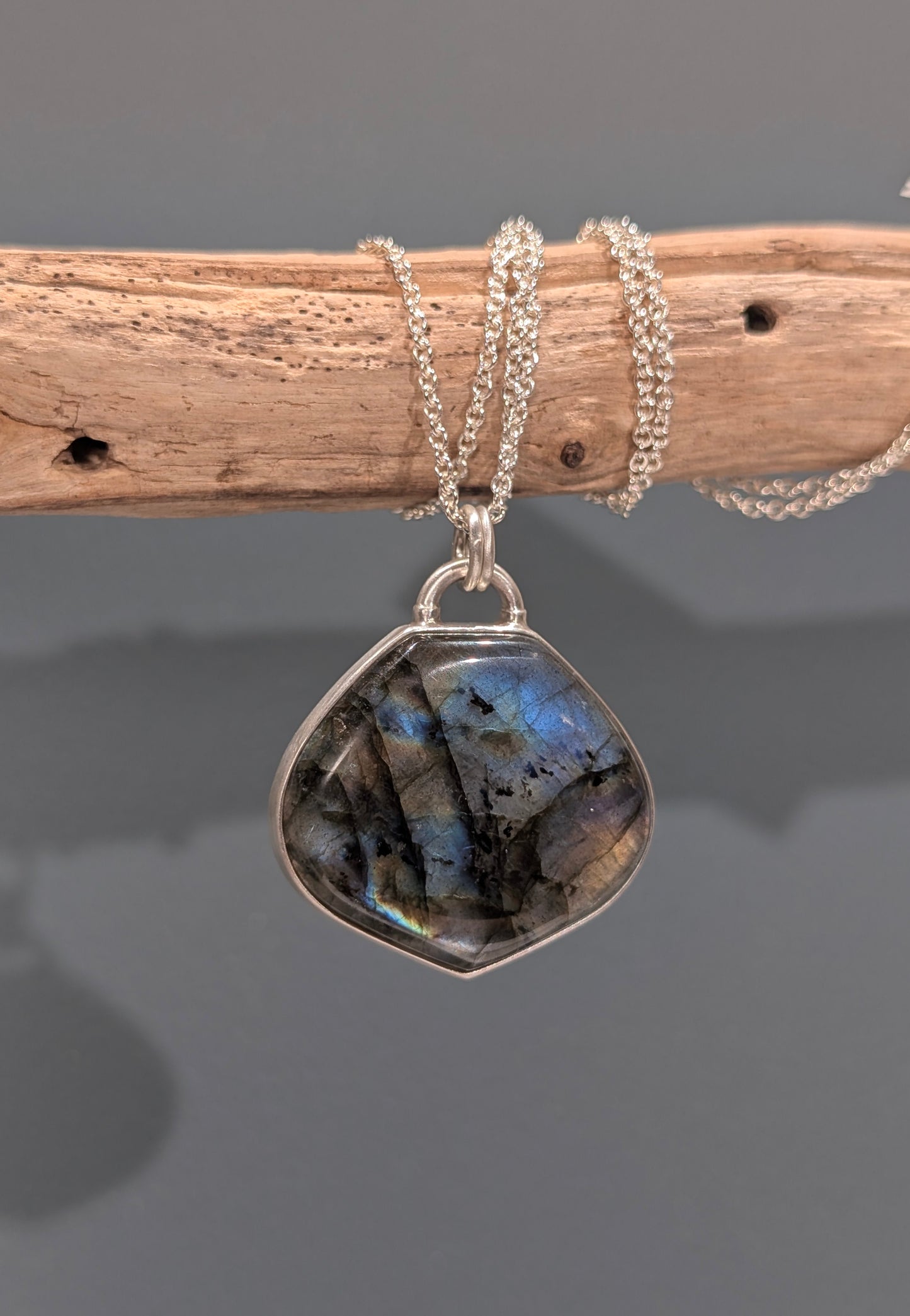 Labradorite Pendant, Sterling Silver