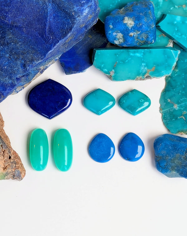 Lapis - Turquoise - Ceruleite - Chrysoprase