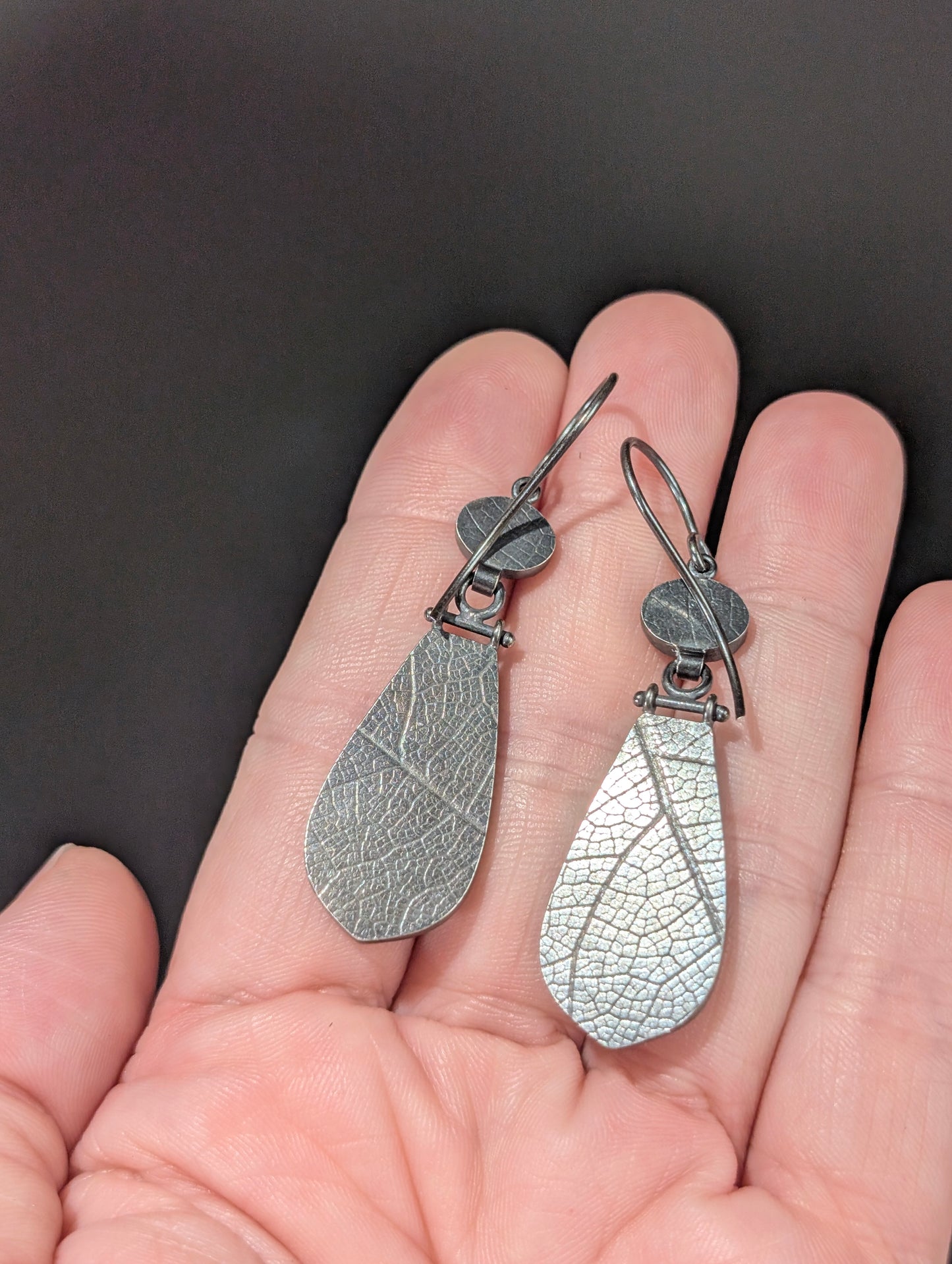 Montana Agate and Australian Opal Earrings